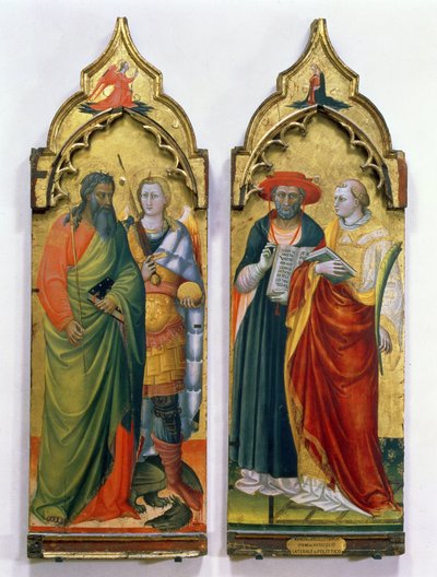 Saint André, Saint Michel, Saint Jérôme et Saint Laurent - Bicci di Lorenzo